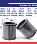 2 Pack Air Filter Replacement For Ingersoll Rand Compressor Built To Last With Tight Fit For 32012957 and 32012940