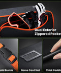 Padded Snowboard Bag For Air Travel, Waterproof 1680D Rip-Resistant Case with zippered pockets, buckle, and name card slot