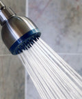 High Pressure Shower Head With 3 Inch Face, Anti Clog Nozzles, Adjustable Brass Ball Joint, 2.5 GPM, Brushed Nickel Wall Mount in action