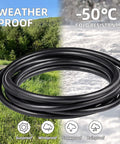 Indoor Outdoor Waterproof Extension Cord 25 Feet 3 Prong Power Cord For Home And Garden 16 AWG 13A 1625W ETL Listed