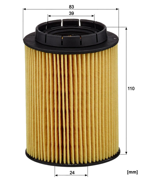 Oil Filter Cartridge Replacement HU 932/6N For Audi A8 A8L Quattro S8 Q7 And Porsche Cayenne 2000s 2004 2011 with dimensions