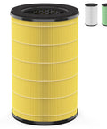 Yellow Replacement True HEPA Filter For Homedics Air Purifier 5 In 1, AP-T40FL And AP-T45 Compatible, Fits AP-T40 AP-T40WT AP-T43-WT AP-T45 AP-T45-BK AP-T45-WT, 3 Pack