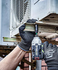Person using 34 Piece Magnetic Nut Driver Set With Impact Driver Bits Deep Nut Drivers And Socket Adapters In A Tough Gift Case for HVAC work