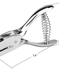 Pro Grade Heavy Duty Handheld ID Card Slot Punch Tool For Lanyards And Badges, Metal Puncher Plier For PVC Tags, Spring Loaded, visible knife edge