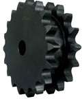 Beefy Heavy Duty Roller Chain Sprocket For 140 Chain Drive With Reboreable Type A Hub, side view showing 16 teeth and depth