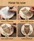 How to use all in one wood burning kit for beginners and newbies with adjustable temperature pen includes 14 tips, stand, gloves