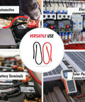 High Performance 5 Awg Battery Power Inverter Cables 2 Feet Long For Solar Auto Rv And Marine Wiring crafted from 99.9% deoxified copper for connections.