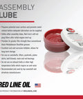 Engine Assembly Lube 4 Ounce Jar For Break In And Startup Delivers 3x Film Strength Versus Conventional Black Moly Greases Prevents Metal To Metal Contact Until Full Lubrication Durable Non Plugging Lube with open jar and packaging information