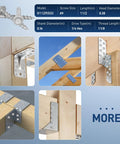 Heavy Duty Galvanized Joist Hanger And Decking Screws For Framing Nine By One And A Half Inch Self Tapping Wood Screws with Hex Socket Zinc Plated Steel