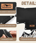 Insulated Backflow Valve Cover For Pressure Vacuum Breakers Winter Weather Shield For Irrigation Sprinkler Backflow Preventers Keeps Valves Safe From Snow Sun And Freeze No Fuss Weatherproof Black Pouch detail view