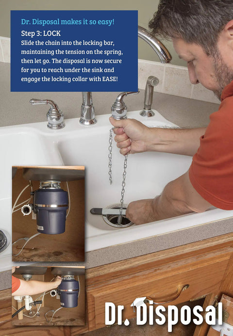 Heavy Duty Steel Garbage Disposal Installation Tool For Quick DIY One Person Install Of Flange And Mounting Hardware