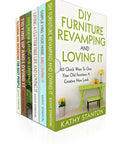 Six Book Bundle Of DIY Furniture And Cleaning Hacks Step By Step Guide to revamp your place features colorful spines with DIY home tips