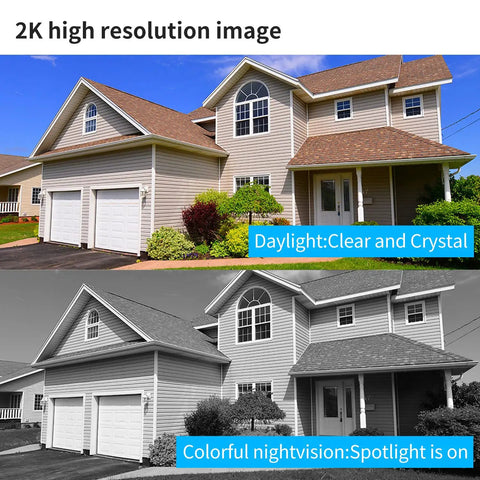Solar Powered Wireless Outdoor Security Camera With 2K Resolution, PTZ 360 Degree Coverage, Motion Detection, Spotlight Night Vision, Two Way Audio, WiFi, Cloud Or SD Card Storage, AI Analysis