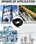 Wicked Tough PVC Coated Liquid Tight Flexible Metal Conduit with Galvanized Steel Core for Heavy Duty Wire Protection in various industries.
