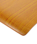 Built Different Orange Wood Stool Seat Repair Board Heavy Duty Chair Replacement Panel close-up of texture and color