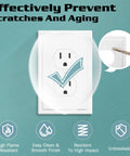 Modern Edge White 1 Gang Wall Plate Cover For Light Switches And Outlets Built Tough With Slick Clean Lines Durable Polycarbonate