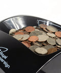 Eco Friendly Manual Hand Crank Coin Sorter No Electricity Needed Large 200 Coin Capacity Front Door Keeps Dust Out