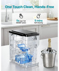 Effortless Countertop Water Dispenser And Rapid Ice Maker Cranking Out 35 Pounds Daily With Fresh Ice Cubes and Crushed Cut for Cold Water on Tap.