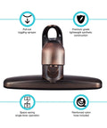 Oil Rubbed Bronze Pull-Out Kitchen Sink Faucet For RVs And Campers With Dual-Setting Sprayer, Easy Single-Lever Temperature Control