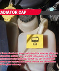 2 Pack Engine Coolant Reservoir Cap Yellow Replacement Cap for Jeep Dodge Ram Chrysler Fits Most TJ XJ KJ WJ Models.