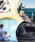 Fly Rod And Reel Combo For Travel And All Terrain Fishing With Telescopic Rod Easy Carry Case And Multipurpose Kit in use