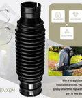 Leaf Blower Flex Tube Bellows Replacement 580693004 for Ryobi BP42 with installation features and outdoor use imagery.