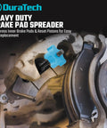 Heavy Duty Caliper Piston Compressor Tool With Brake Pad Spreader And Two Caliper Hangers For Most Cars And Light Trucks Built Tough In High Carbon Steel For Long Lasting Durability And Smooth Easy Brake Maintenance And Pad Replacement in use.