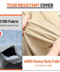 Comparison of 210D fabric and 600D heavy duty fabric for Two Pack Waterproof Outdoor Chaise Lounge Covers