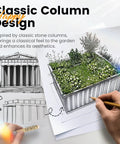 Galvanized Raised Garden Bed With Two Easy Installation Options For DIY Enthusiasts, Measures 101 By 36 By 18 Inches, Heightened Planter Box For Deep Rooted Vegetables And Flowers, Outdoor Use In Dark Grey, sketch inspired by classic designs