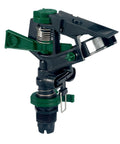 Heavy Duty Plastic Impact Head Sprinkler With One Half Inch Thread For Dead Simple Setup And Rock Solid Coverage Up To Ninety Feet.