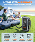All In One Car Jump Starter With Air Compressor And Tire Inflator used for inflating air mattress at campsite