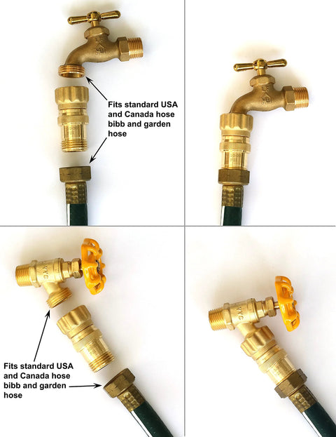 Heavy-duty 25 psi brass water pressure regulator with 3/4 in hose thread, lead-free for drip irrigation