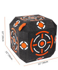 Multi Sided Archery Target Block With Self Healing XPE Foam Core And Polymer Fiber Beefy Durable Lightweight Handheld Bow And Arrow Target