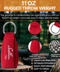 Pro Grade Ultra Slick Throw Line Kit With 166 Ft Polyester Rope And 11 Oz Weight Throw Bag for Tree Trimming, rugged design