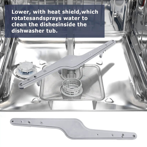 Dishwasher Lower Spray Arm With Shield Replacement For Various Models 154568002 1191315 in stainless dishwasher interior