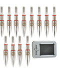 100 Grain Archery Field Points For Target Practice Screw In Arrow Tips For Recurve And Compound Bows 12 Pack 7.6mm Stainless Steel