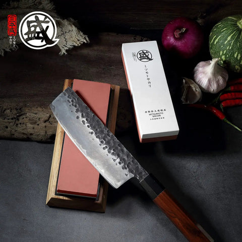 Pro Grade Japanese Knife Sharpening Stone Double Sided Whetstone 1000/3000 Grit With Non Slip Wooden Base for Kitchen Knives