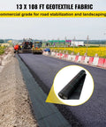 Commercial Grade Heavy Duty Driveway And Garden Landscape Fabric 13 By 108 Feet Geotextile Underlayment Weed Barrier Ground Cover for road construction