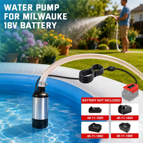 Real Deal Cordless Submersible Sump Pump Built Tough With 1000 Gph Brushless Motor In Pool Setup.