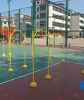 Outdoor setup of Drone Racing Practice Kit For Home Use Build Skills In Model Aircraft Racing With A Portable Obstacle Course Set