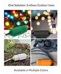 Weatherproof Extension Cord Connection Protector for 18-12 AWG heavy duty cords in multiple colors indoors and outdoors