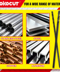 1/4 Inch By 8 Inch Long Drill Bit With Black Oxide Coating And Cobalt Alloy, Aircraft Extension Bit for multiple materials display.