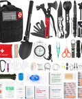 All In One Survival First Aid Kit 248 Pcs With Go-To Tactical Gear Emergency Trauma Medical Supplies In A Durable MOLLE Pouch