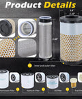 All In One Filter Kit For RTV X Series Utility Vehicles Replacement For Oil Fuel Air Hydraulic And Hydrostatic Filters shown