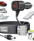 Heavy Duty Car Power Adapter For Satellite Routers Delivers Rock Solid 30V Output Smooth 105W Charging Fits 12V And 24V Vehicles.