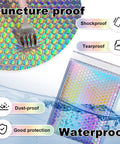Metallic Holographic Bubble Mailers Set Of Fifty In Three Size Options With Waterproof Self Seal Adhesive Foil Glitter Shipping Bags