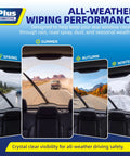 All-weather performance of Top Tier 13 Inch Rear Windshield Wiper Blade For Chevy Equinox Cadillac Escalade Gmc Terrain.