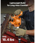 One Inch Pneumatic Impact Wrench Equipped With Twin Hammer Action Pumps Out 1200 Ft Lbs Of Nut Bustin Torque For Corroded Stuck Fasteners in action, lightweight design.