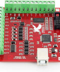 Mach3 USB Motion Card For 4 Axis CNC Control, Breakout Board And Controller For CNC Router And Engraving Machine with connectors