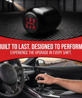 Upgrade Your Ride With This Sleek Kisa Angel 2 Piece Weighted Shift Knob Set For Manual Cars Featuring Ergonomic Grip, Anodized Finish, And Universal 8 10 12 Mm Adapter Kit For Smooth Gearing Action, black 135 246R shift knob
